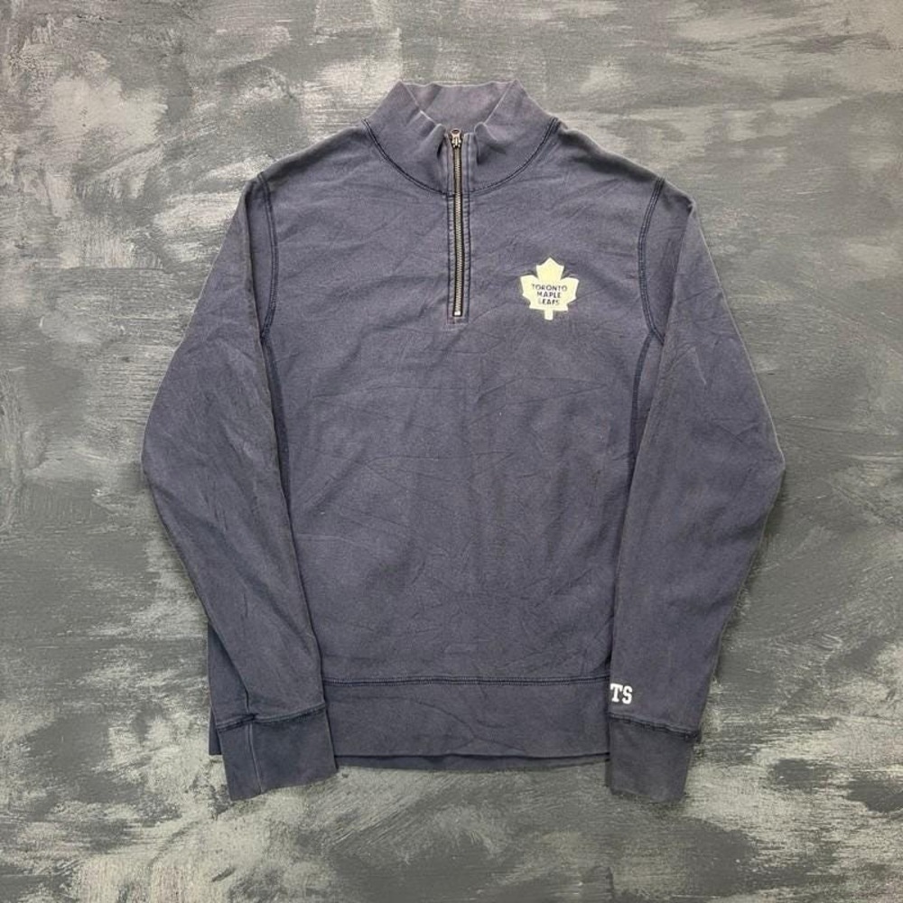 Vintage Toronto Maple Leafs Sweatshirt Mens Large Blue 2000s 1/4‎ Zip NHL